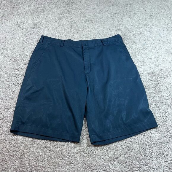 Nike Golf Dri-Fit Flat Lightweight Chino Shorts Size 36 Black 551808 - Picture 1 of 8